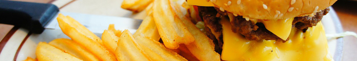 Eating American (Traditional) Burger at Barleycorn's Lakeside Park restaurant in Lakeside Park, KY.